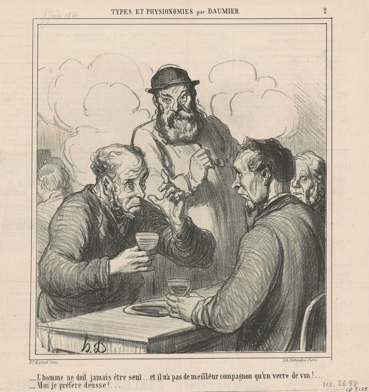 Un philosophe by Honoré Daumier