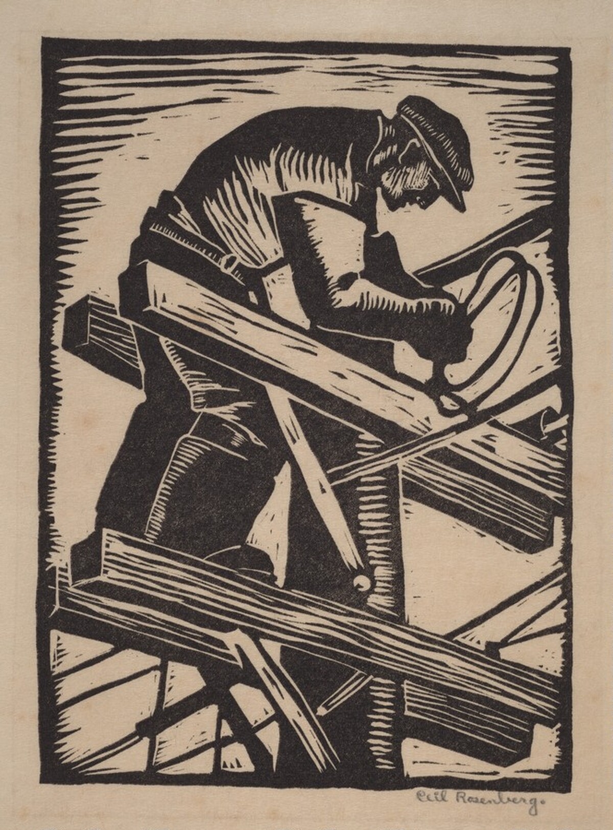 Untitled (Lineman) by Ceil Rosenberg