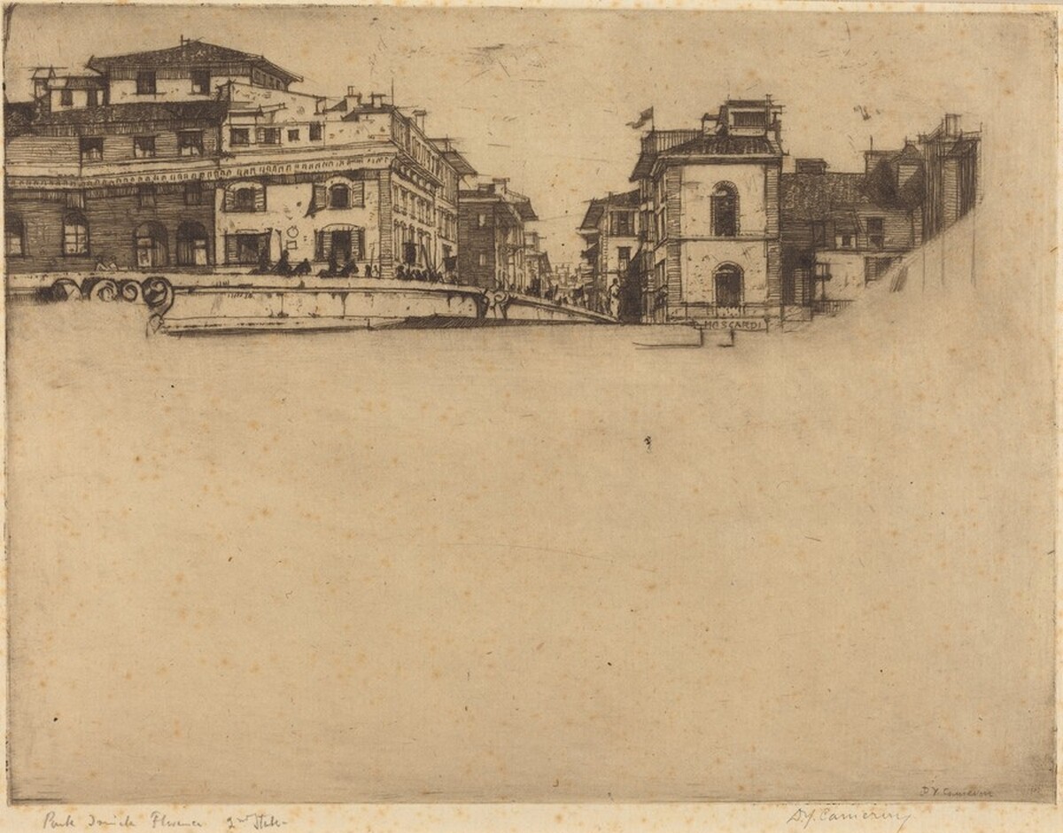 Ponte della Trinita by David Young Cameron