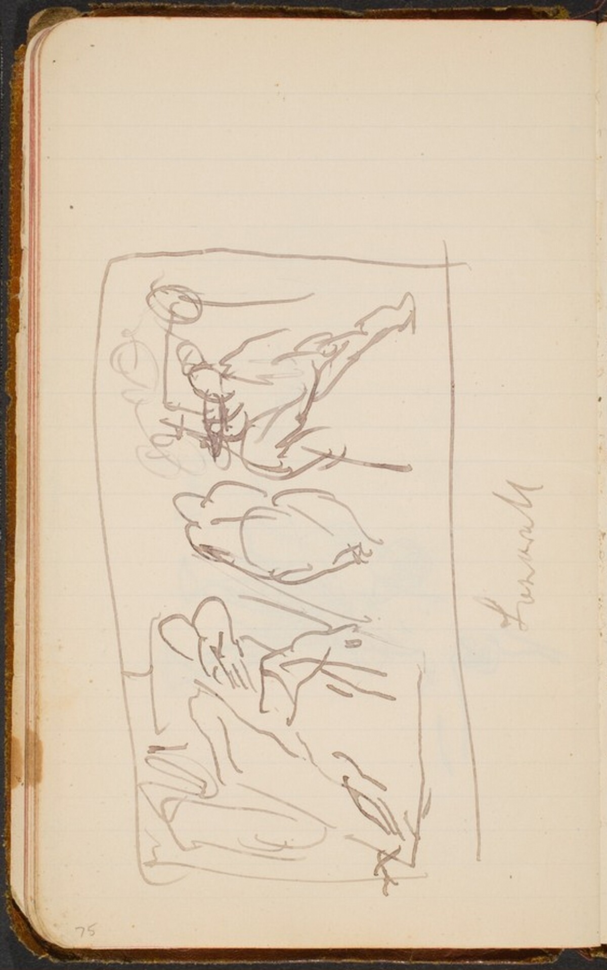 mehrfigurige Skizze (Figural Composition) [p. 75] by Max Beckmann