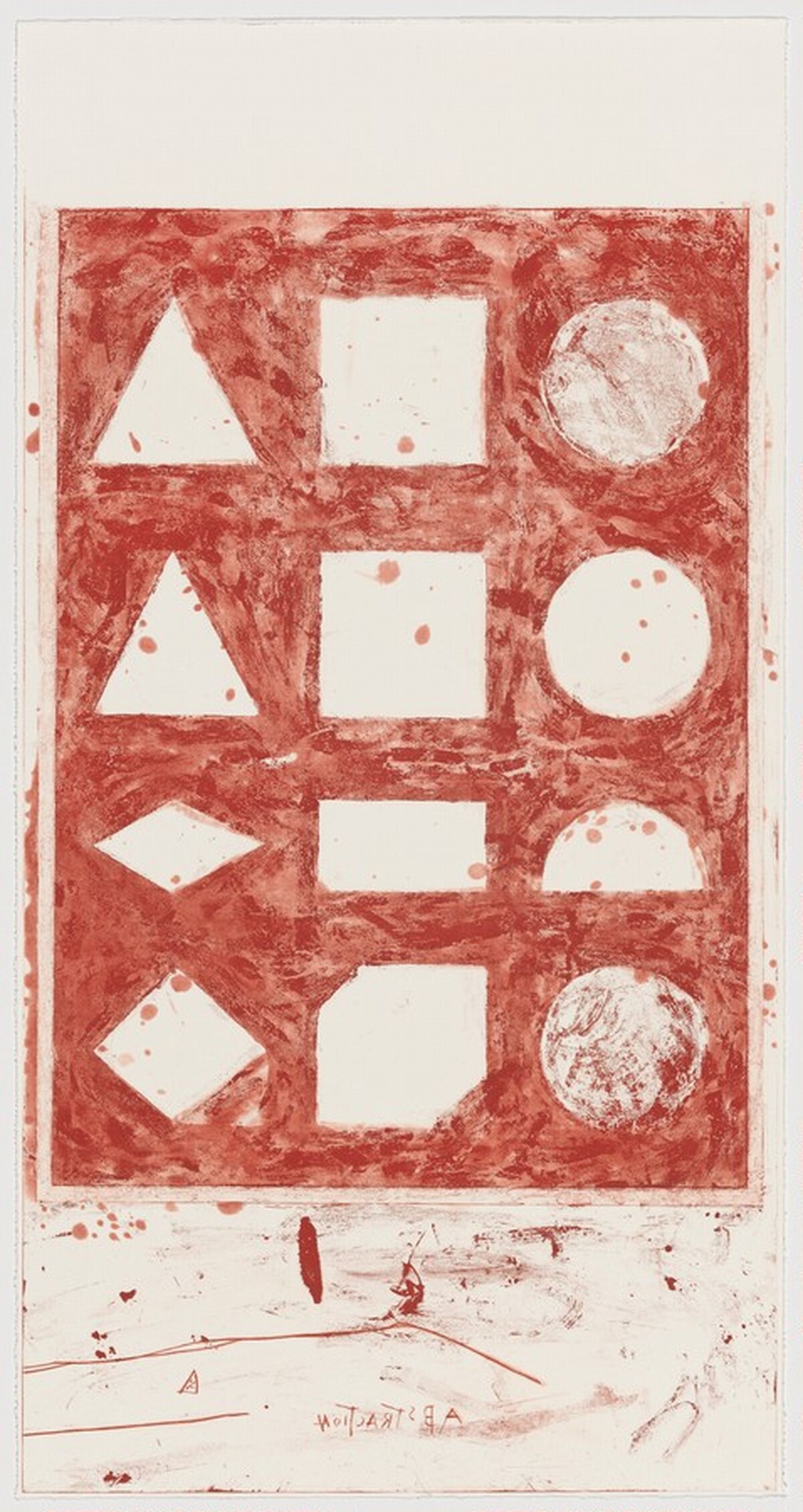 Abstraction, Belief, Desire [working proof 16 for panel A] by Pat Steir