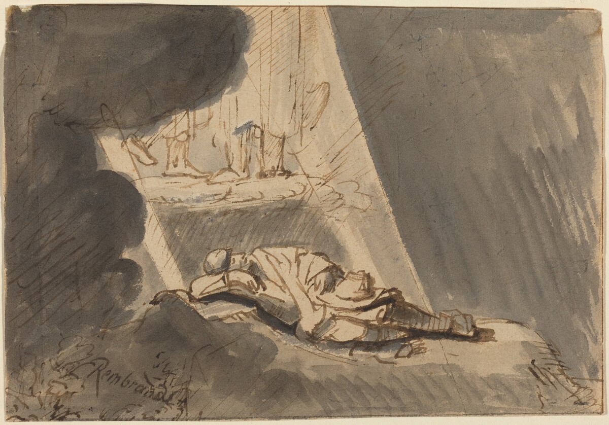 Jacob's Dream by Style of Rembrandt van Rijn