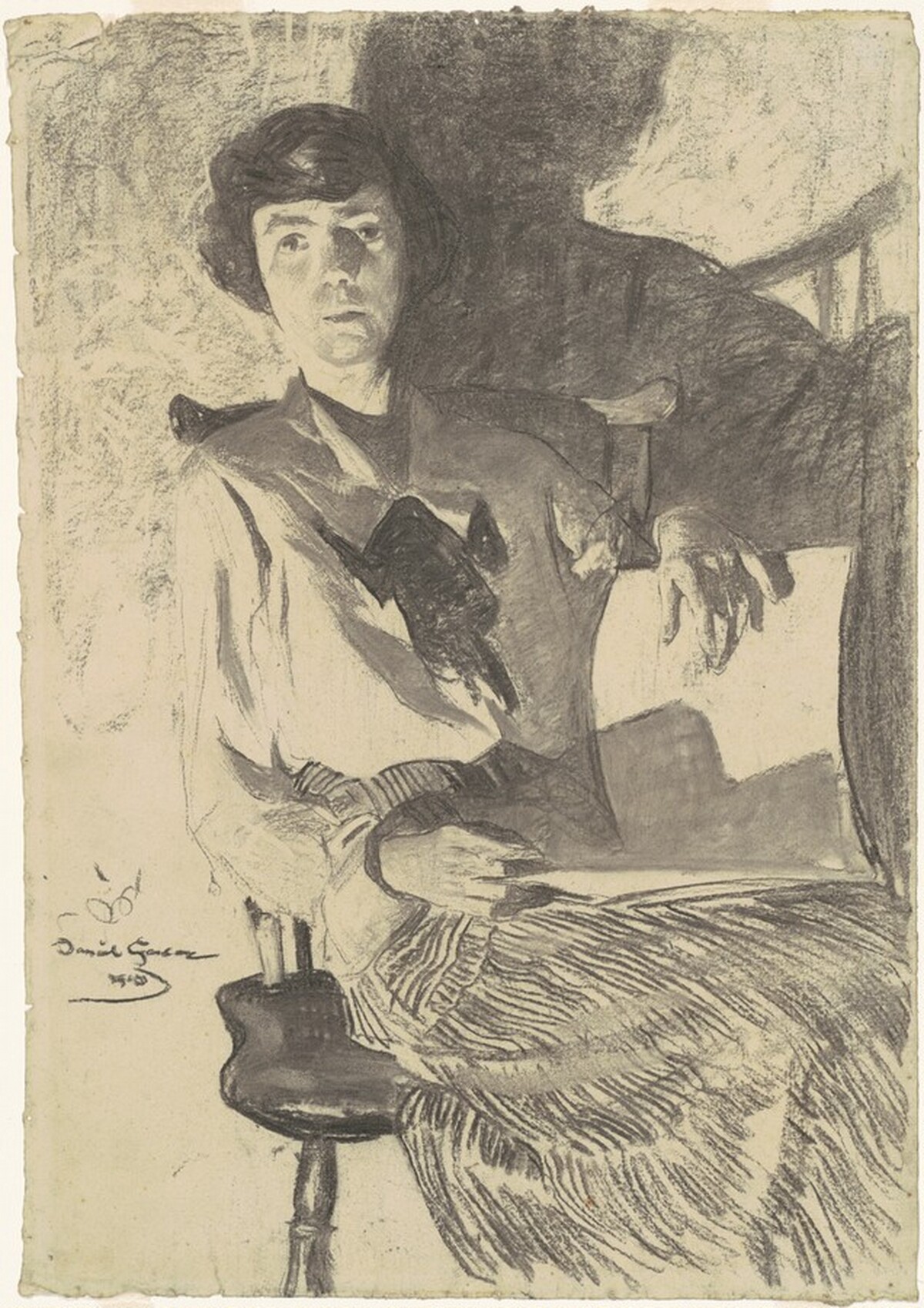 Seated Woman by Lamplight by Daniel Garber