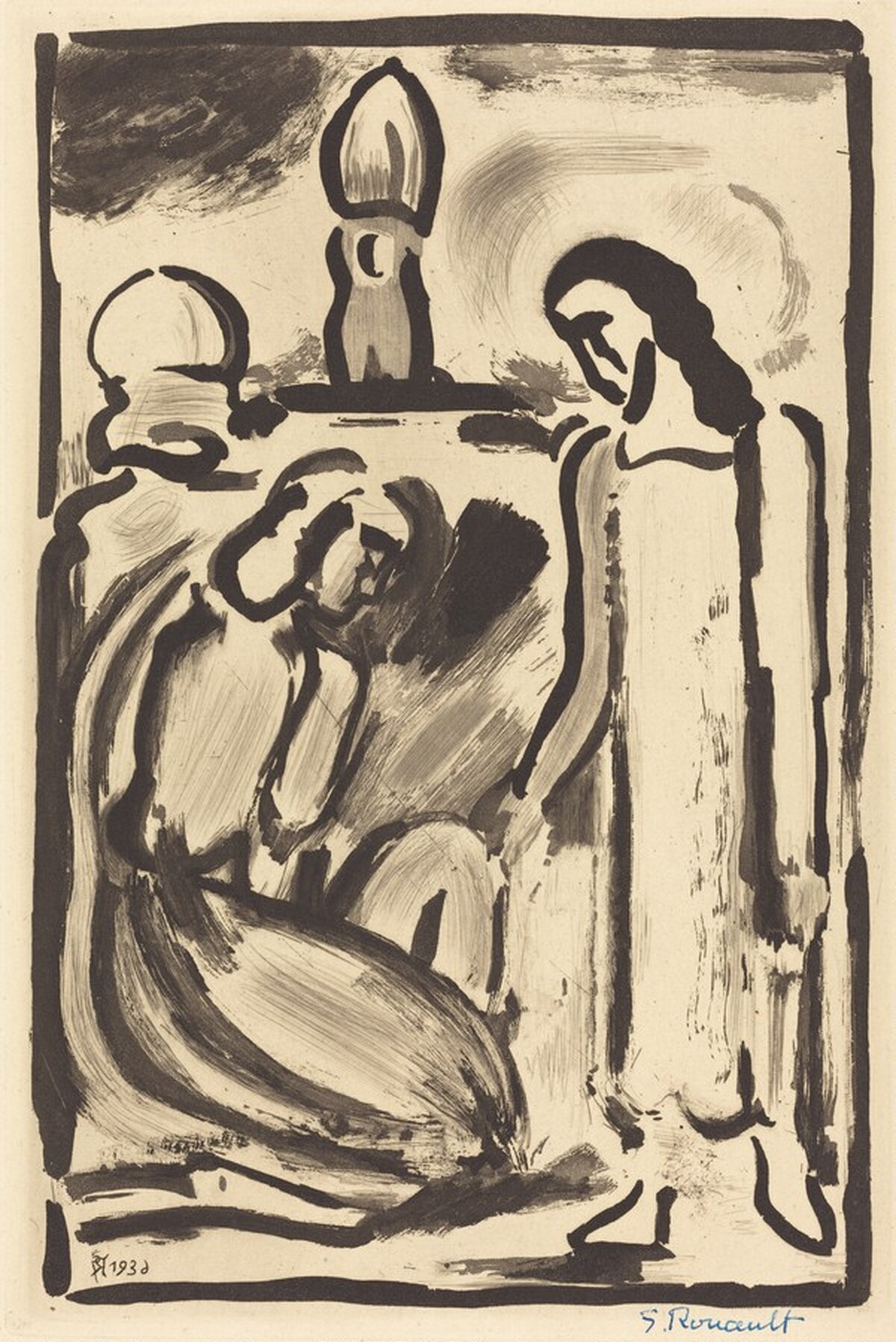 Christ et Sainte Femme by Georges Rouault