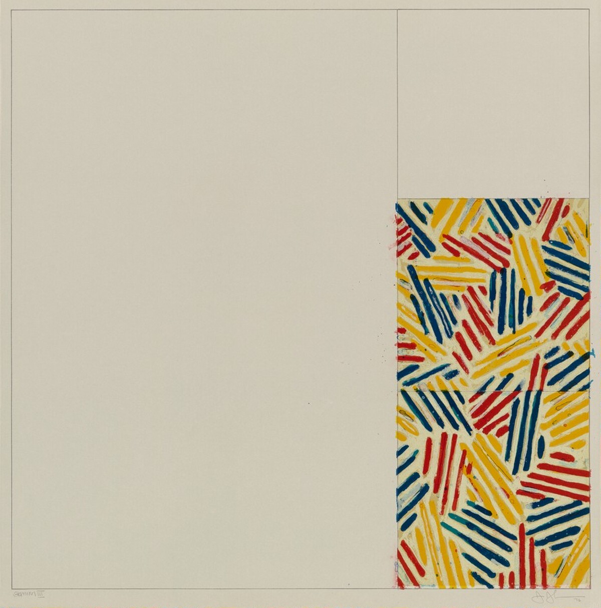 #4 (after 'Untitled 1975') by Jasper Johns