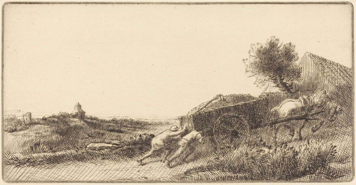 Returning with the Hay (Rentrant le foin) by Alphonse Legros