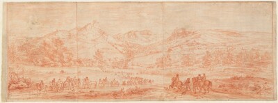 French Troops before Salins and the Surrounding Hills