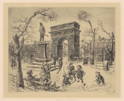 Sculpture in Washington Square