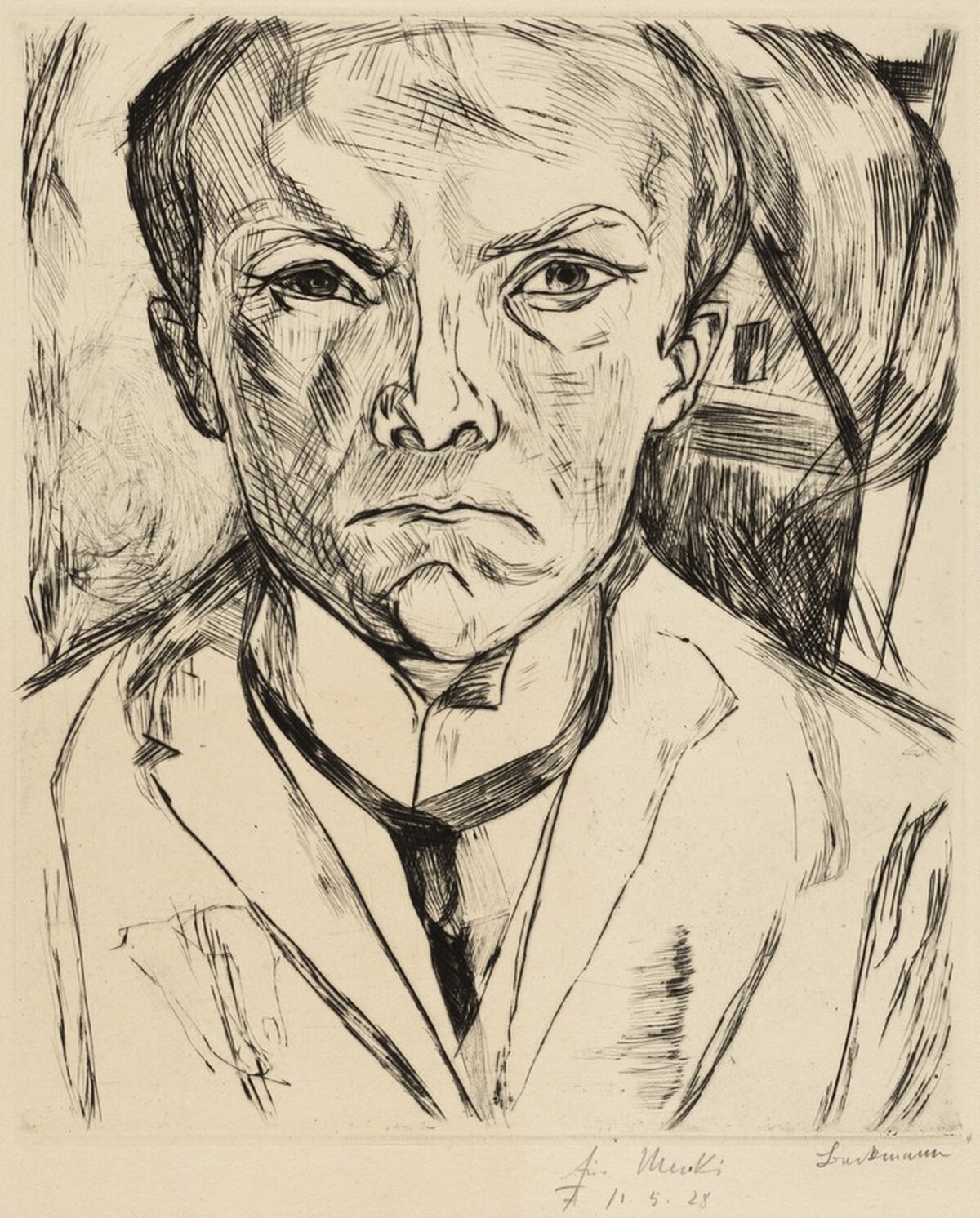 Self-Portrait by Max Beckmann