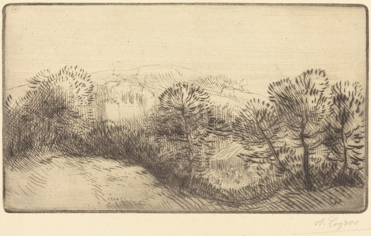 Near the Woods (Pres du bois) by Alphonse Legros