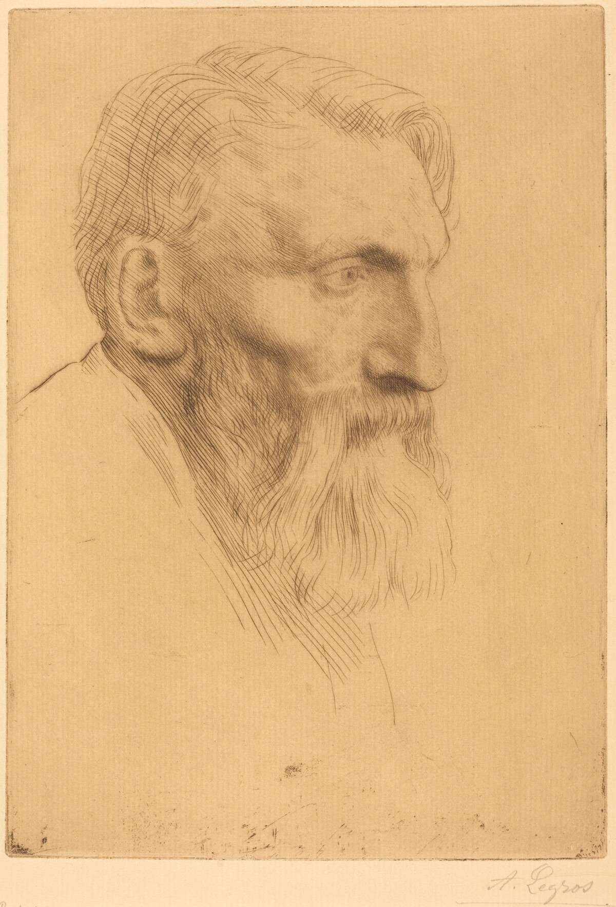 Auguste Rodin by Alphonse Legros