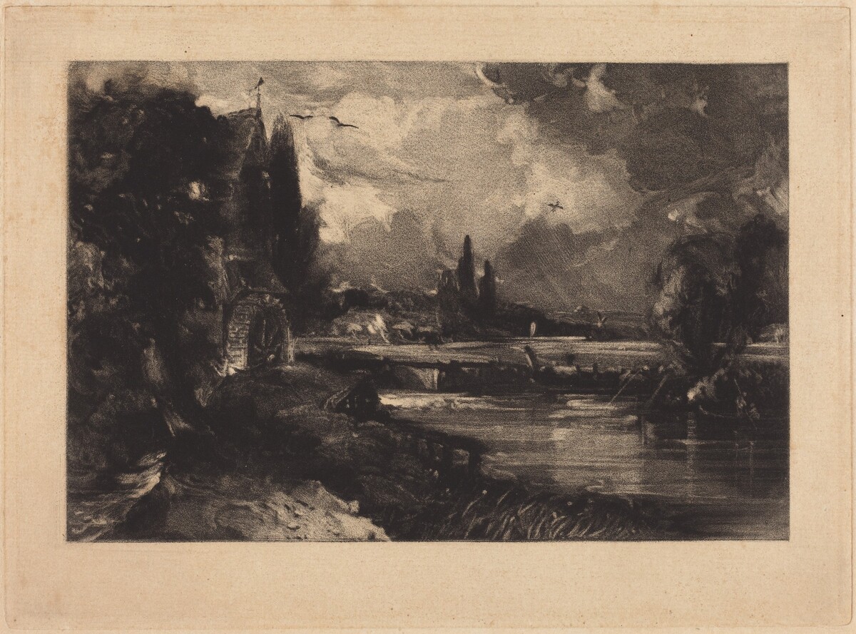 Mill near Colchester by David Lucas after John Constable