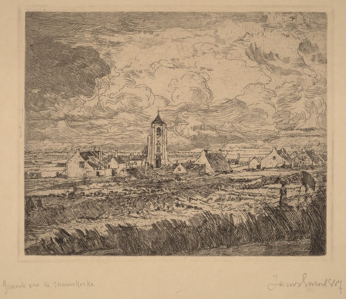 Large View of Mariakerke (Grande vue de Mariakerke) by James Ensor