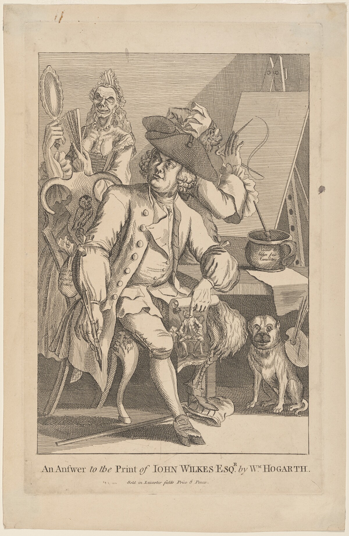 An Answer to the Print of John Wilkes Esq. by Wm. Hogarth by British 18th Century, after William Hogarth