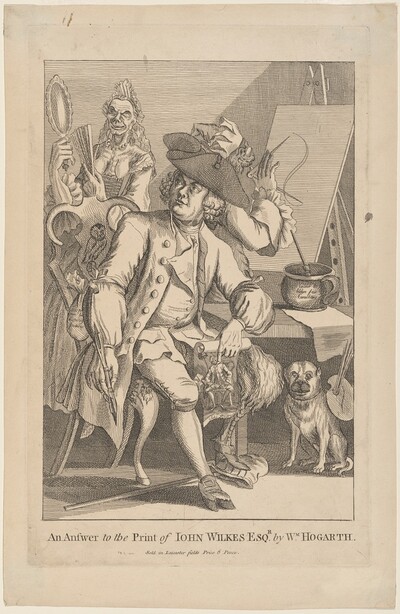 An Answer to the Print of John Wilkes Esq. by Wm. Hogarth
