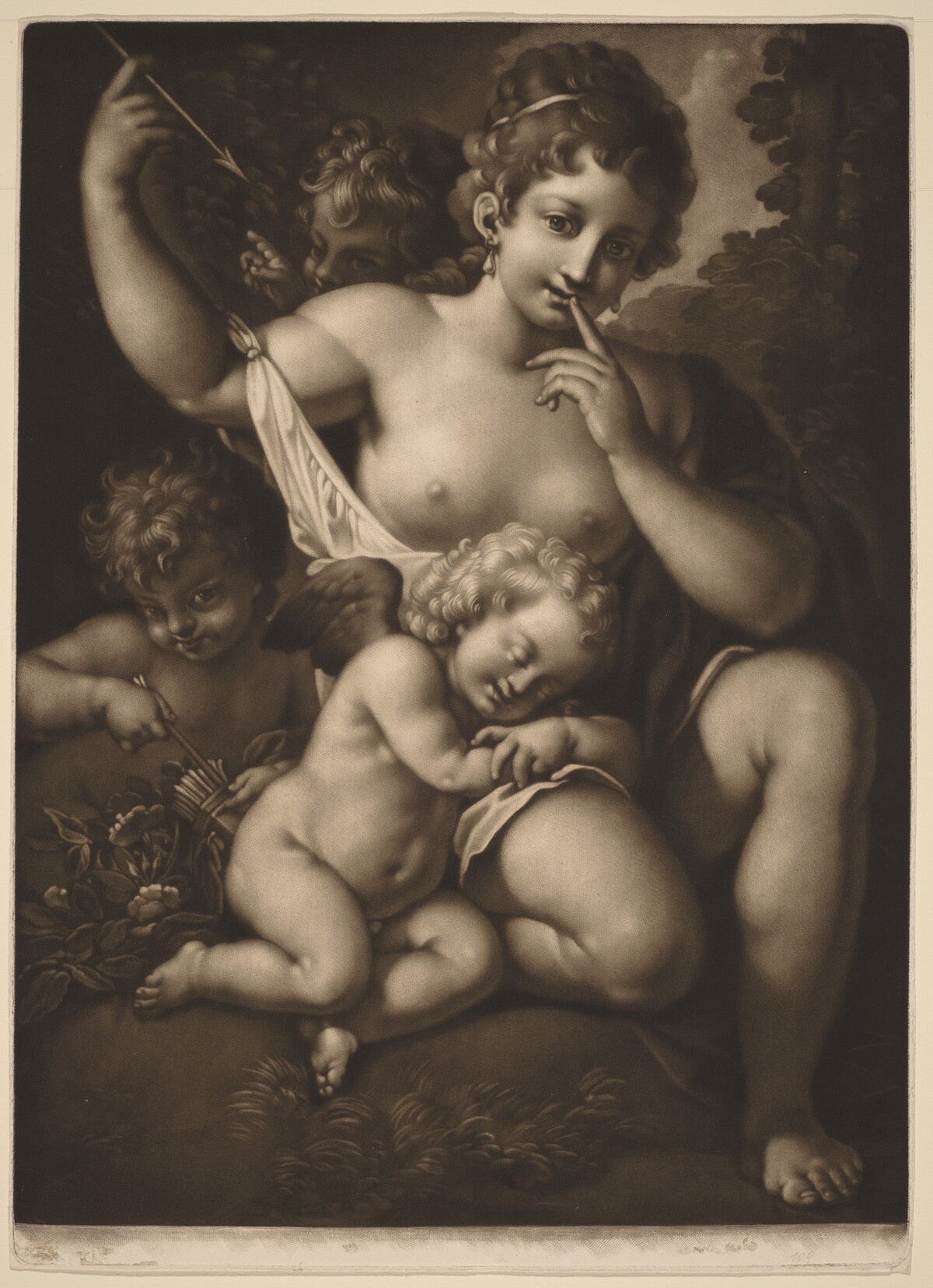 Venus and Amor by Johann Peter Pichler
