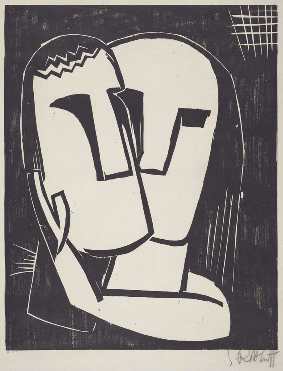 Lovers (Liebespaar) by Karl Schmidt-Rottluff