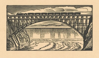 Waterfall and Bridge