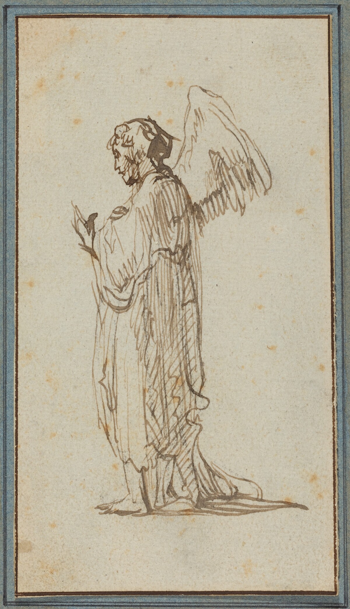 Angel Standing by Workshop of Rembrandt van Rijn