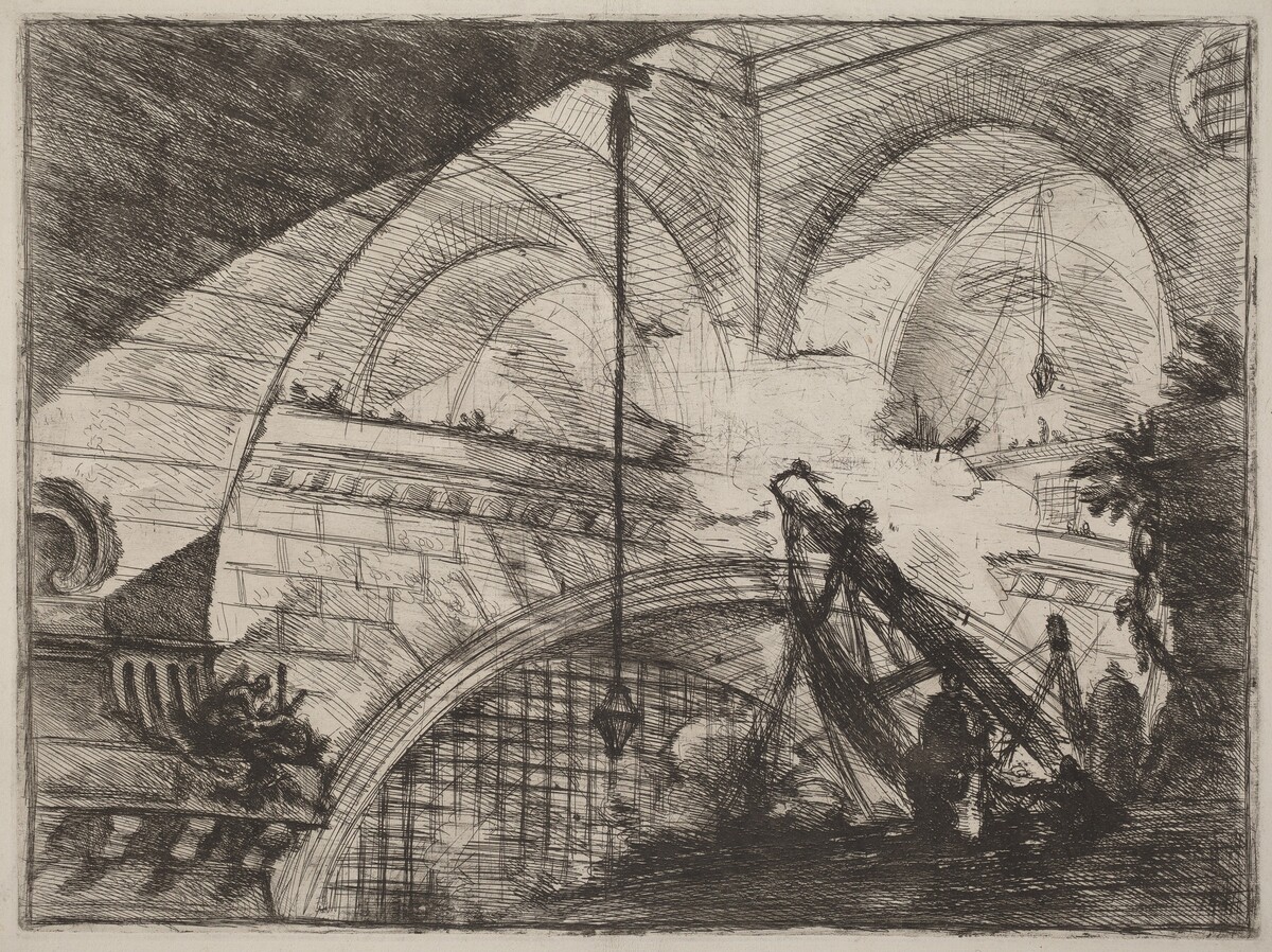 The Arch with a Shell Ornament by Giovanni Battista Piranesi