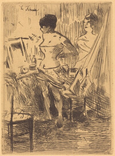 Danseuses dans leur loge (Dancers in Their Dressing Room)