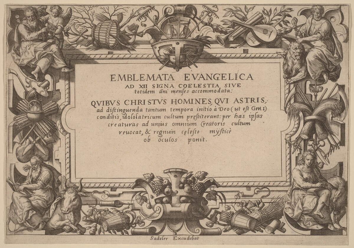 Title Page by Adriaen Collaert after Hans Bol