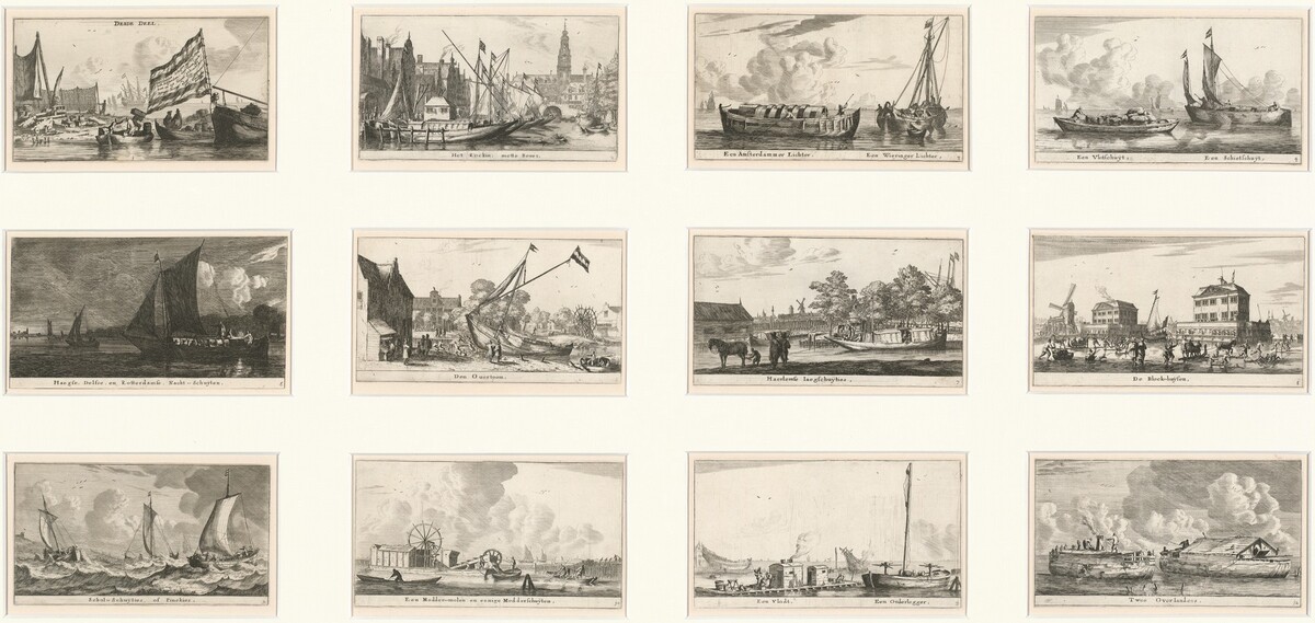 Verscheÿde Schepen en Gesichten van Amstelredam (Various Ships and Views of Amsterdam): Part III by Reinier Nooms, called Zeeman