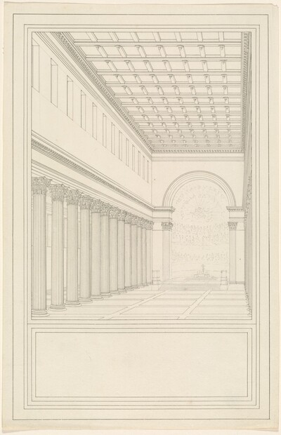 The Nave and Apse, without a Transept, of a Cathedral for Berlin