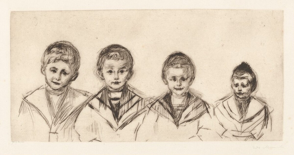 Doctor Linde's Four Sons by Edvard Munch