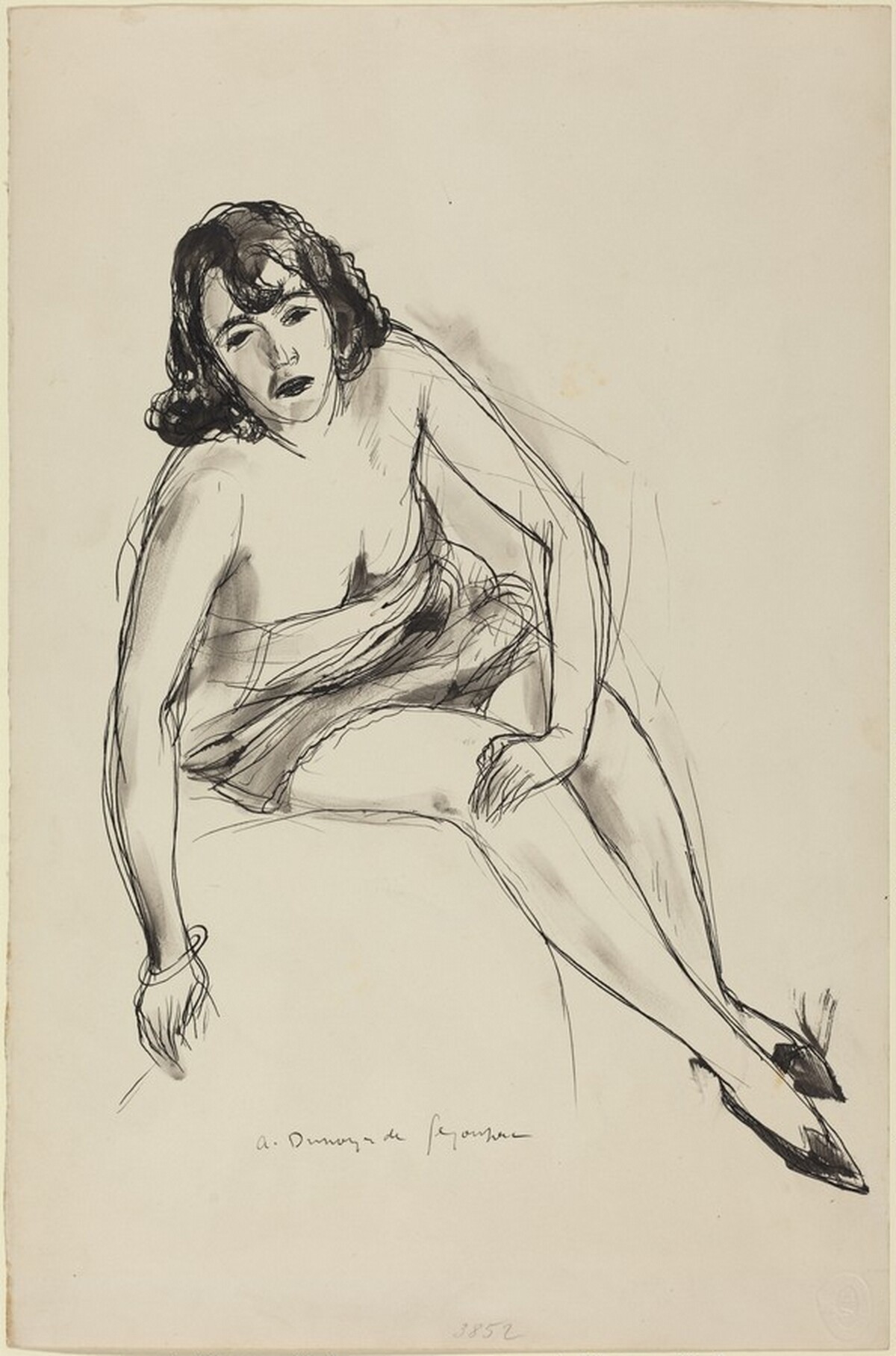 Woman Seated by André Dunoyer de Segonzac