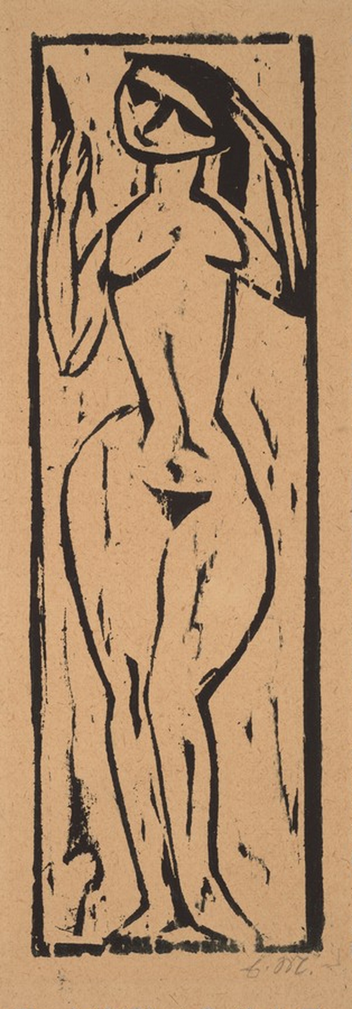 Standing Nude Woman with a Hand Mirror by Ewald Mataré