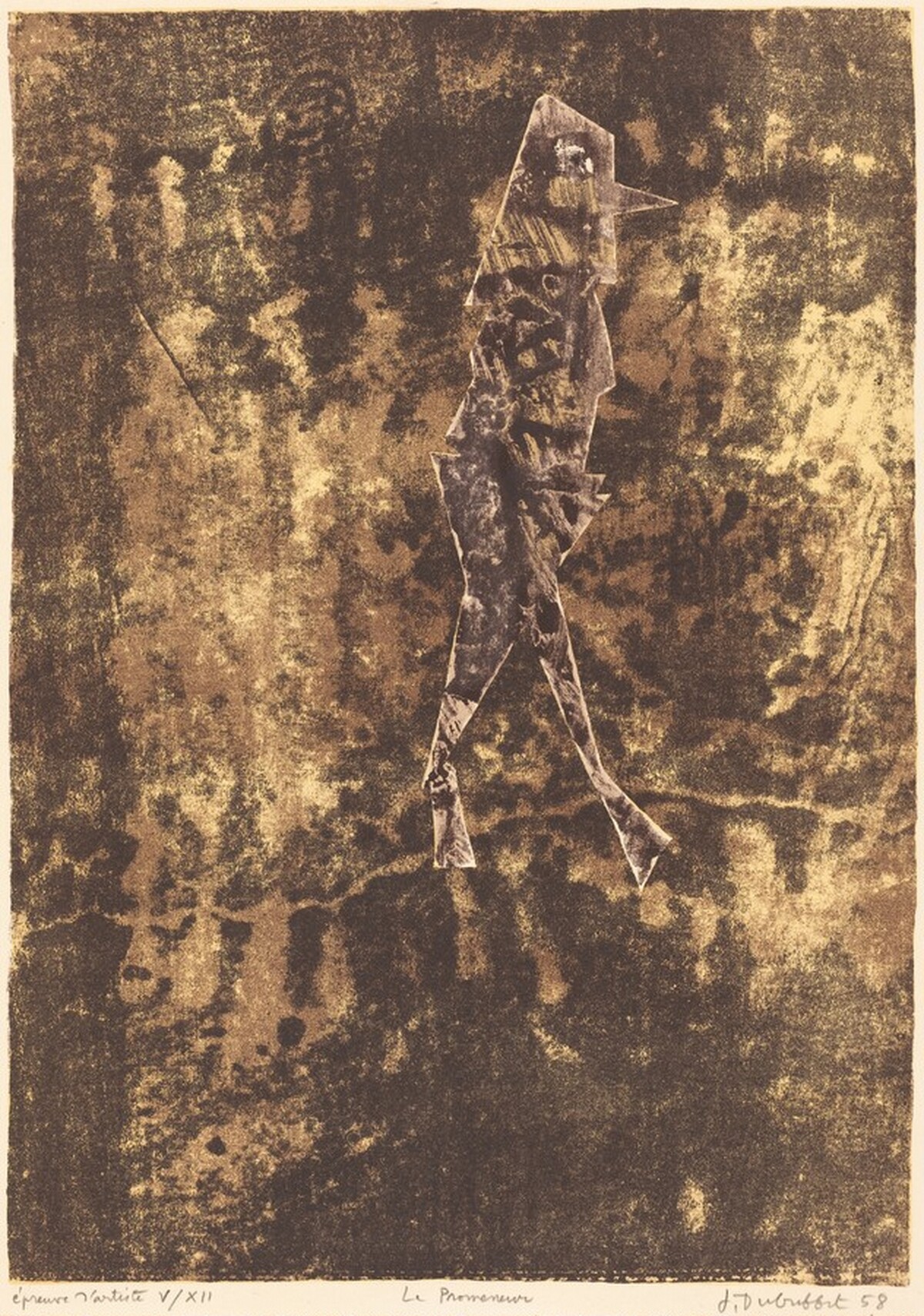 Le promeneur by Jean Dubuffet