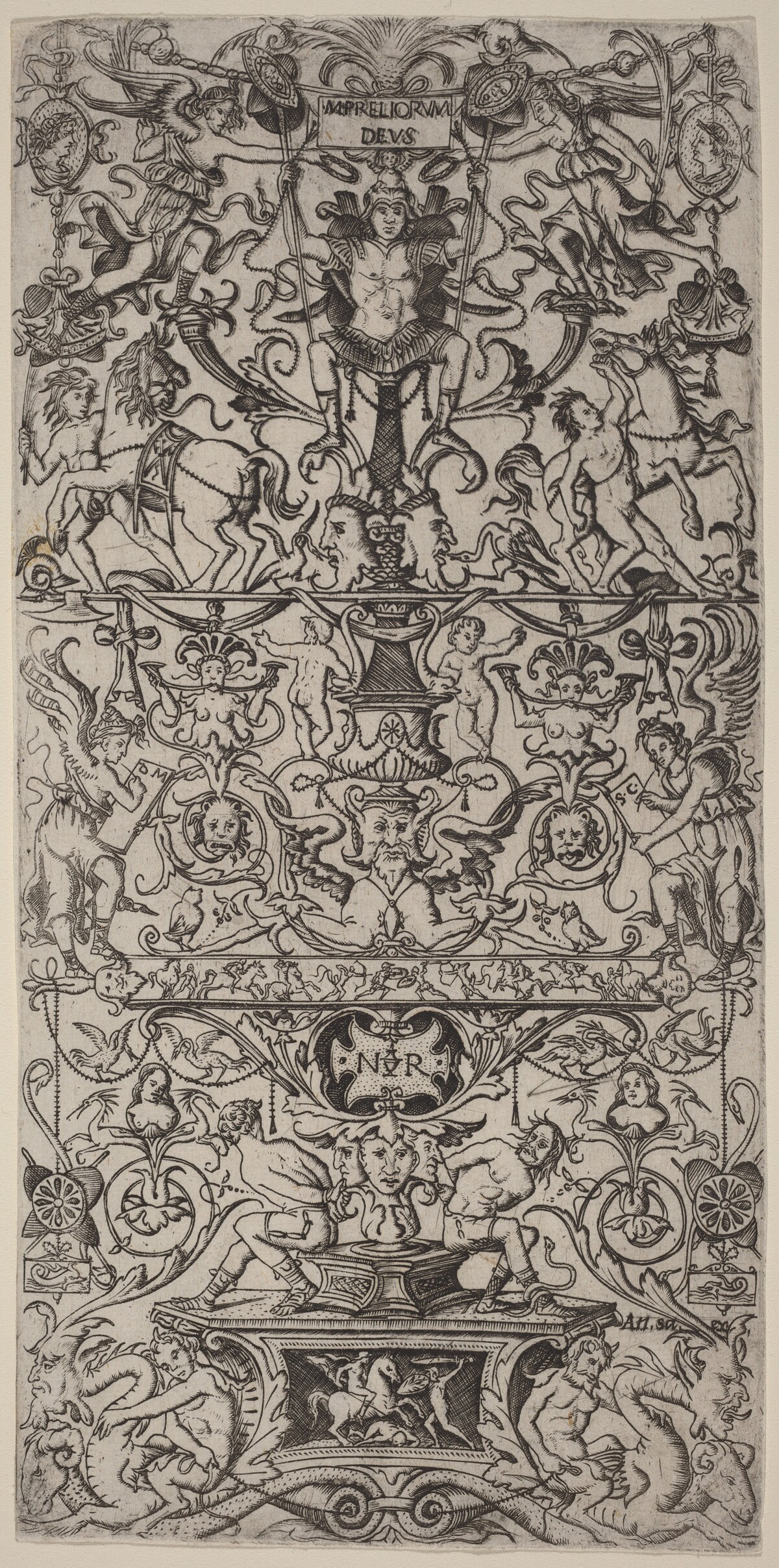 Ornament Panel: Mars, God of Battles by Nicoletto da Modena