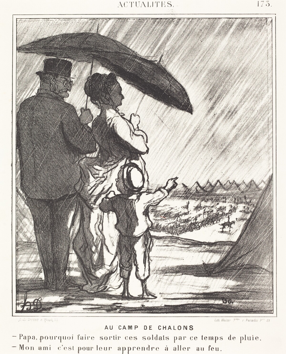 Au Camp de Chalons by Honoré Daumier