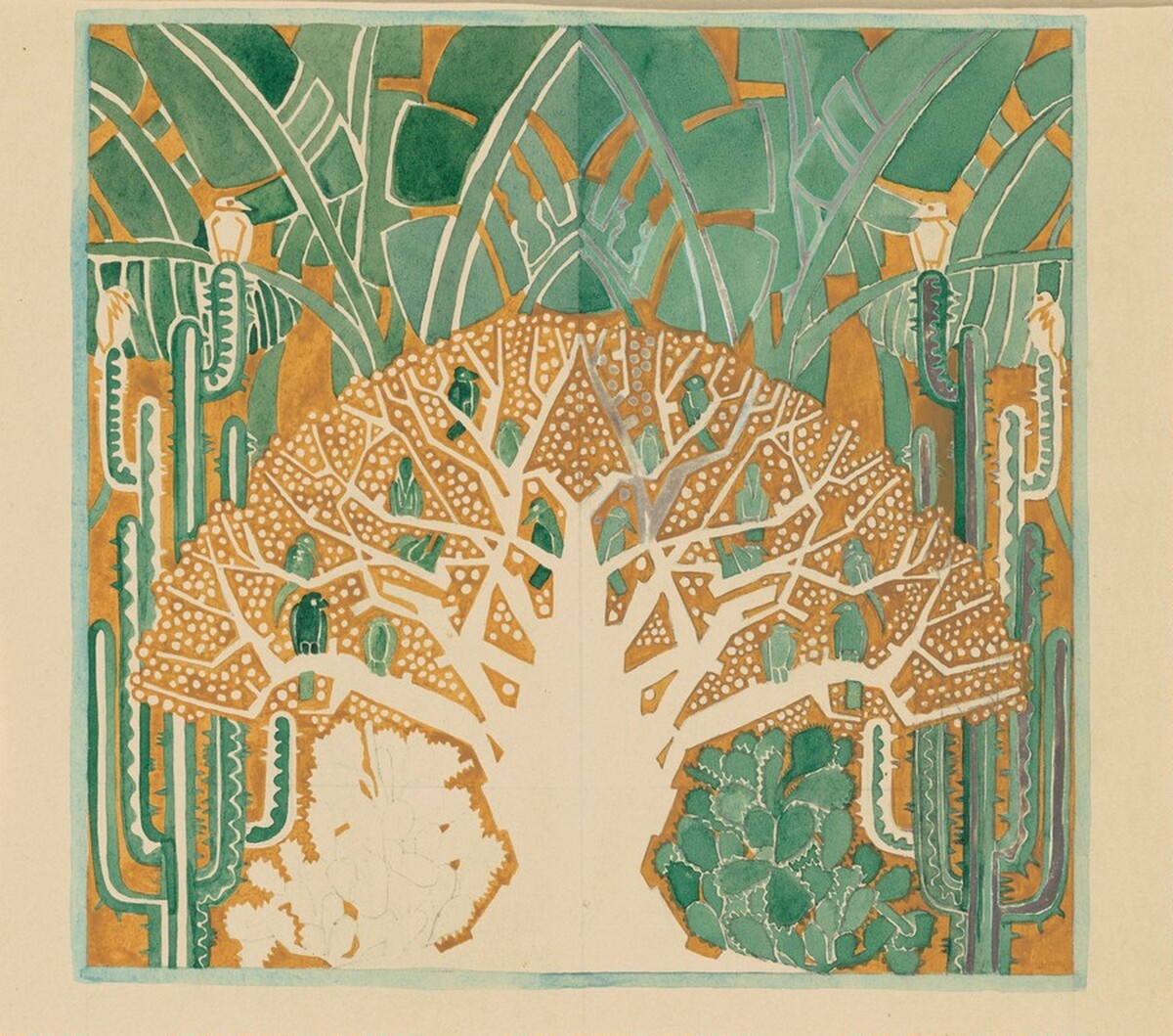 Curtain Design for " Rio Rita" by Charles Burchfield