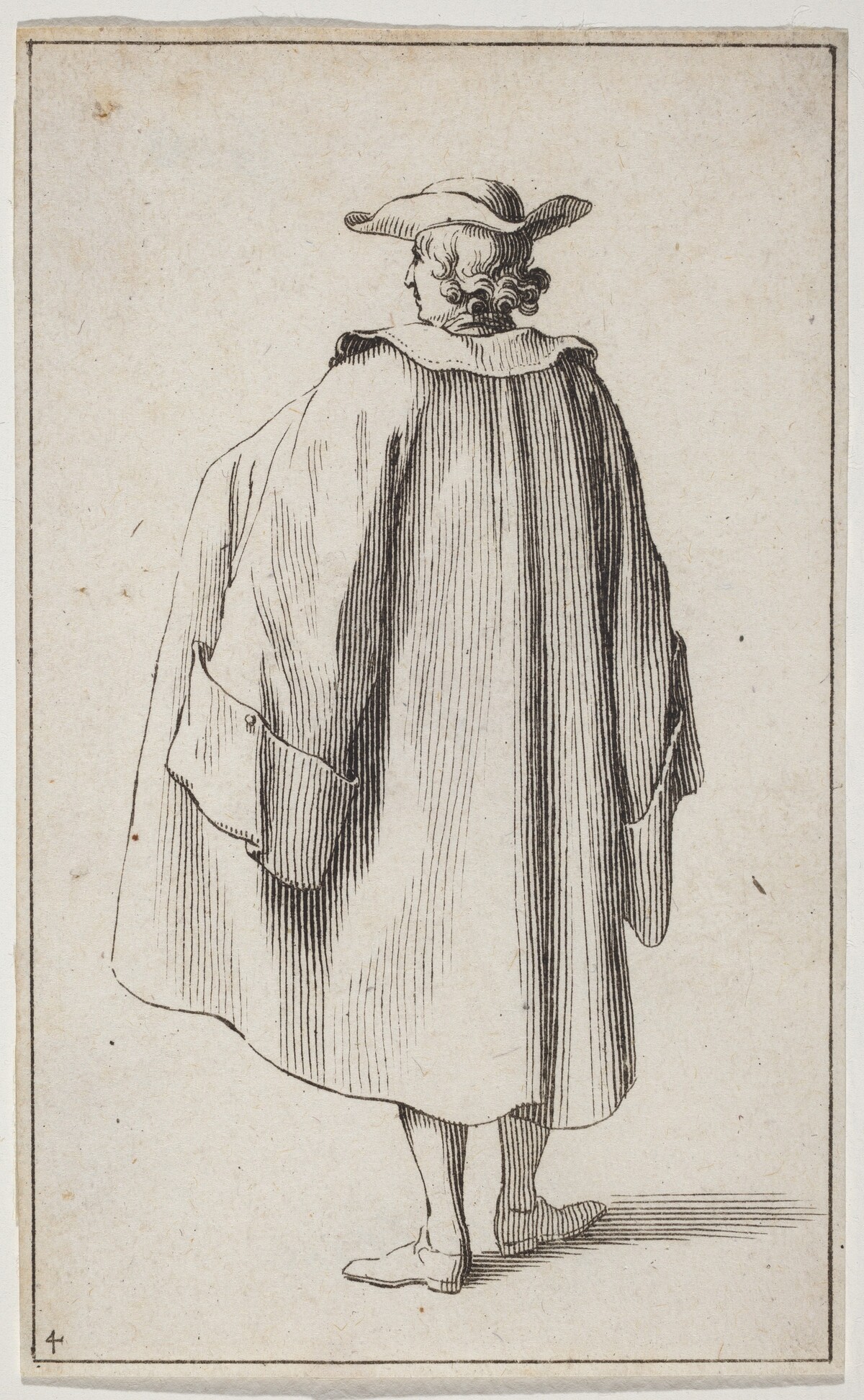 Standing Man Viewed from Behind by Sébastien Le Clerc the elder