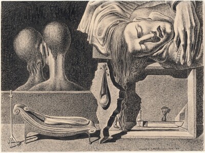 Madame Récamier Leaves Her Chaise Lounge and Lays Her Symbol There