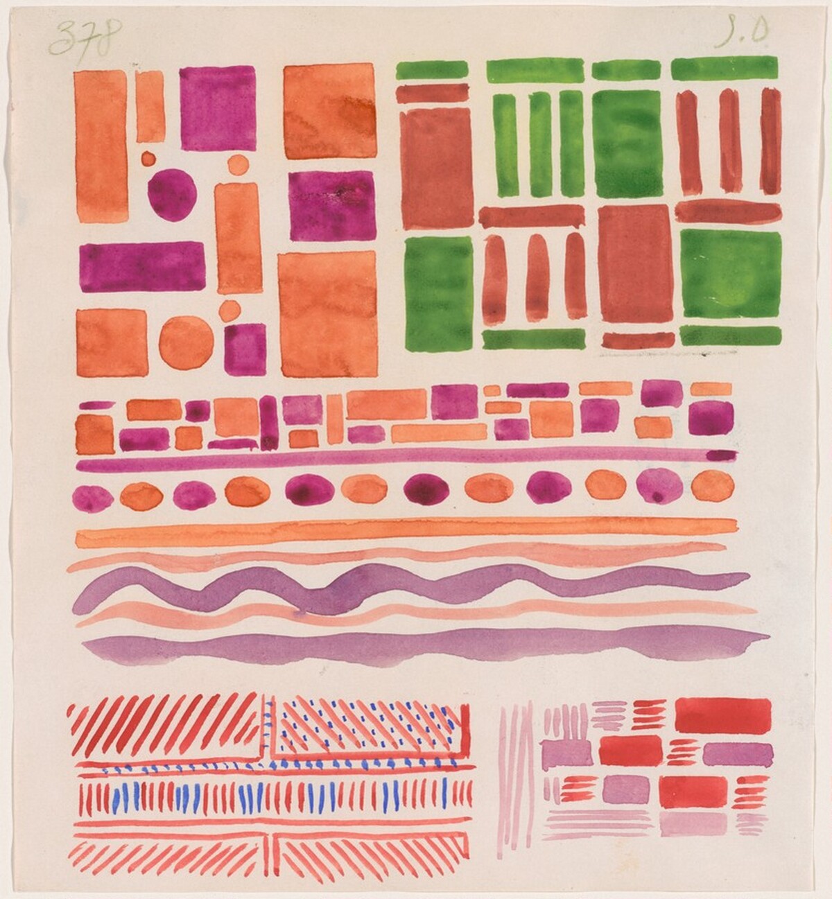 Simultaneous Patterns for Cloth by Sonia Delaunay