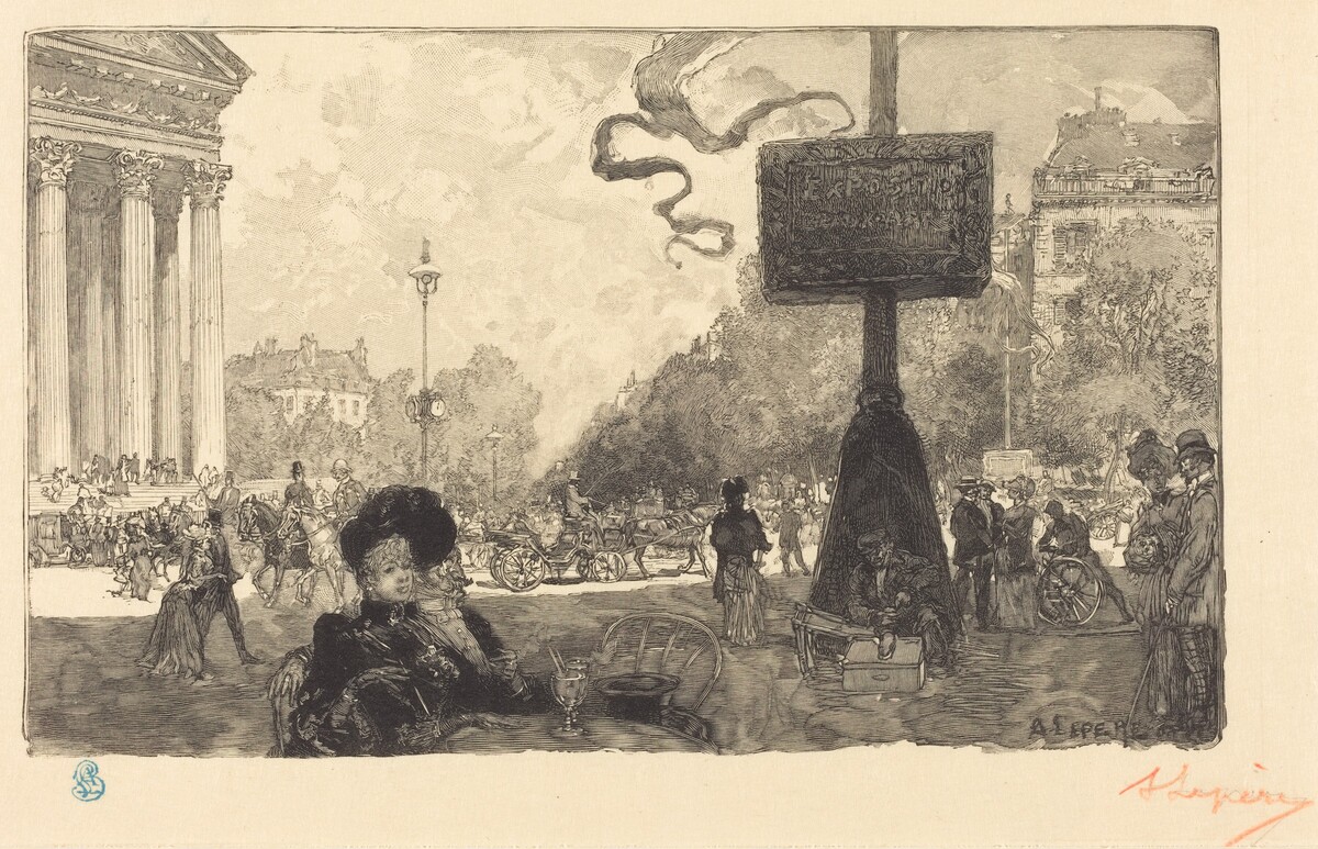 Corner of the Rue Royale (Coin de la rue royale) by Auguste Lepère
