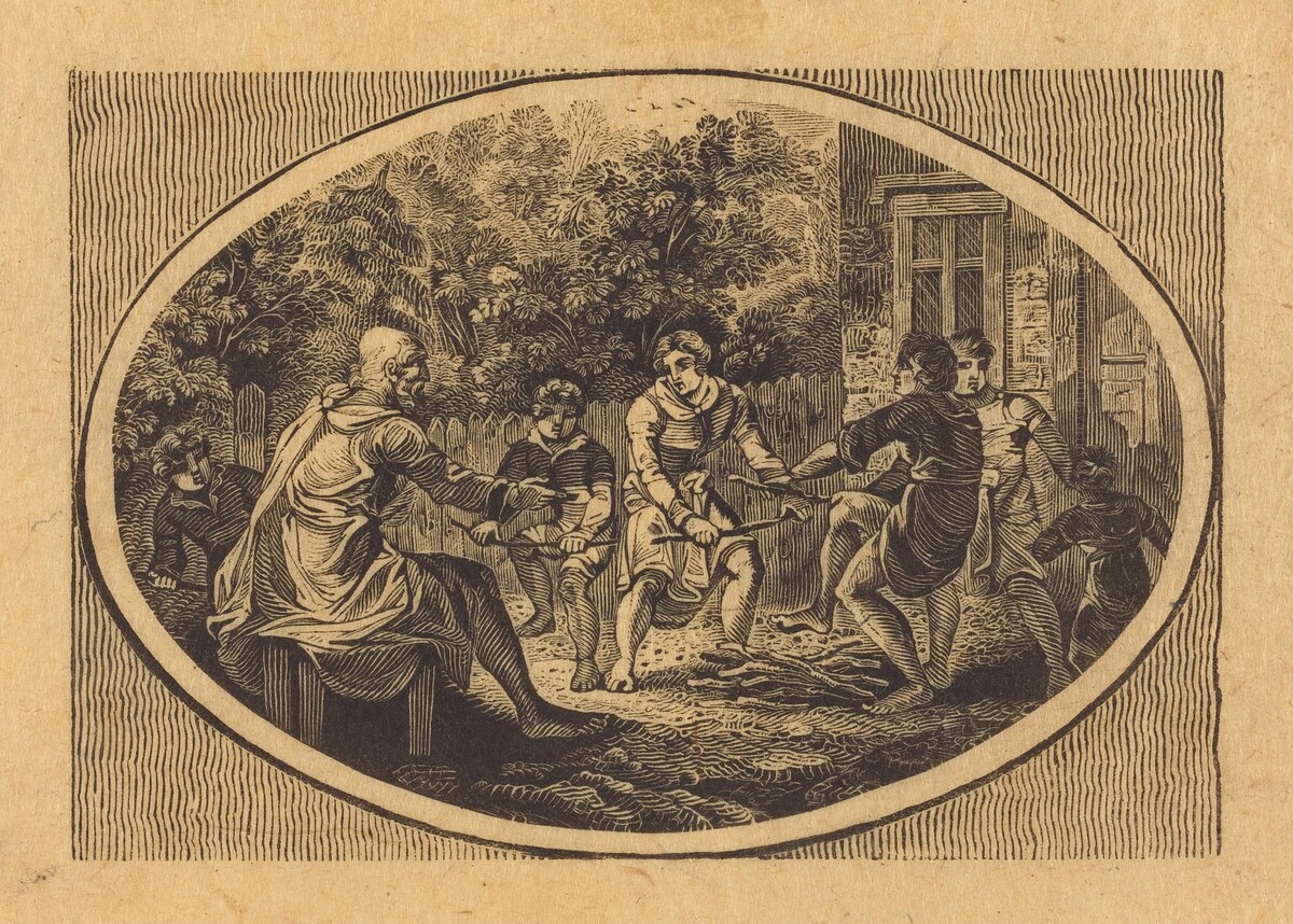 The Old Man and His Sons by Thomas Bewick