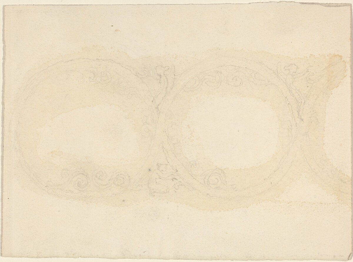 Ornamental Border Design with Winged Female Figures by John Flaxman