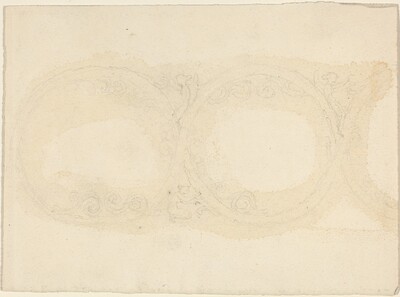 Ornamental Border Design with Winged Female Figures