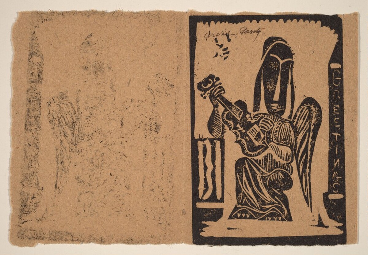 Greetings (Christmas Card) by Arshile Gorky