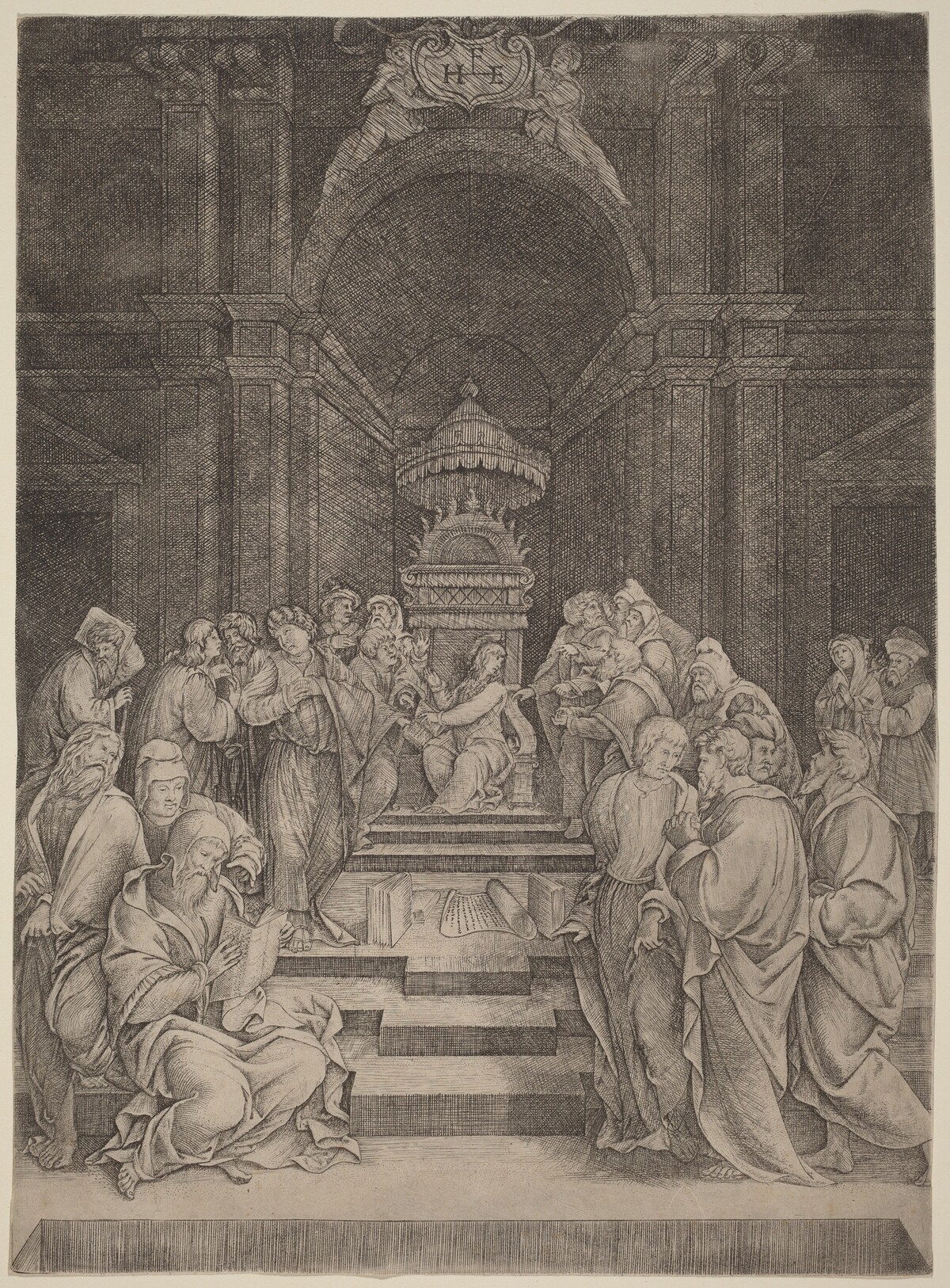 Christ Disputing with the Doctors by Master HFE