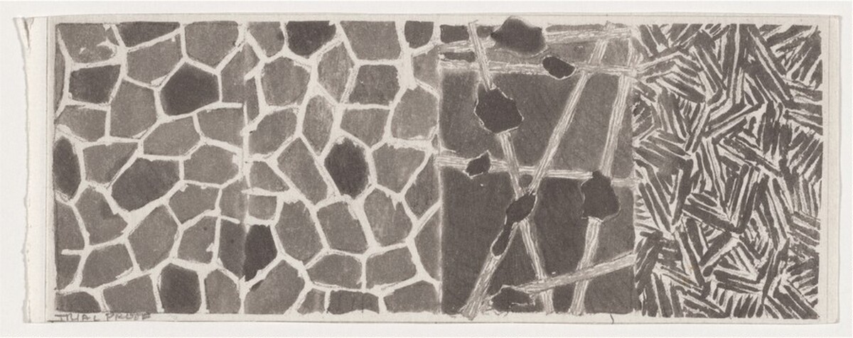 Four Panels (BCDA) [trial proof] by Jasper Johns