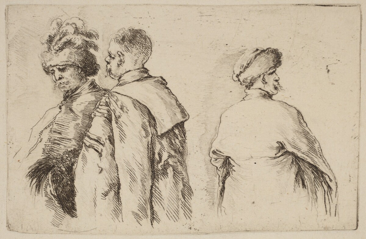 Three Hungarians by Stefano Della Bella