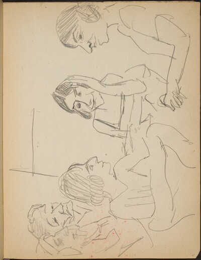Fünf Frauen an einem Tisch (Five Ladies at a Table) [p. 21]