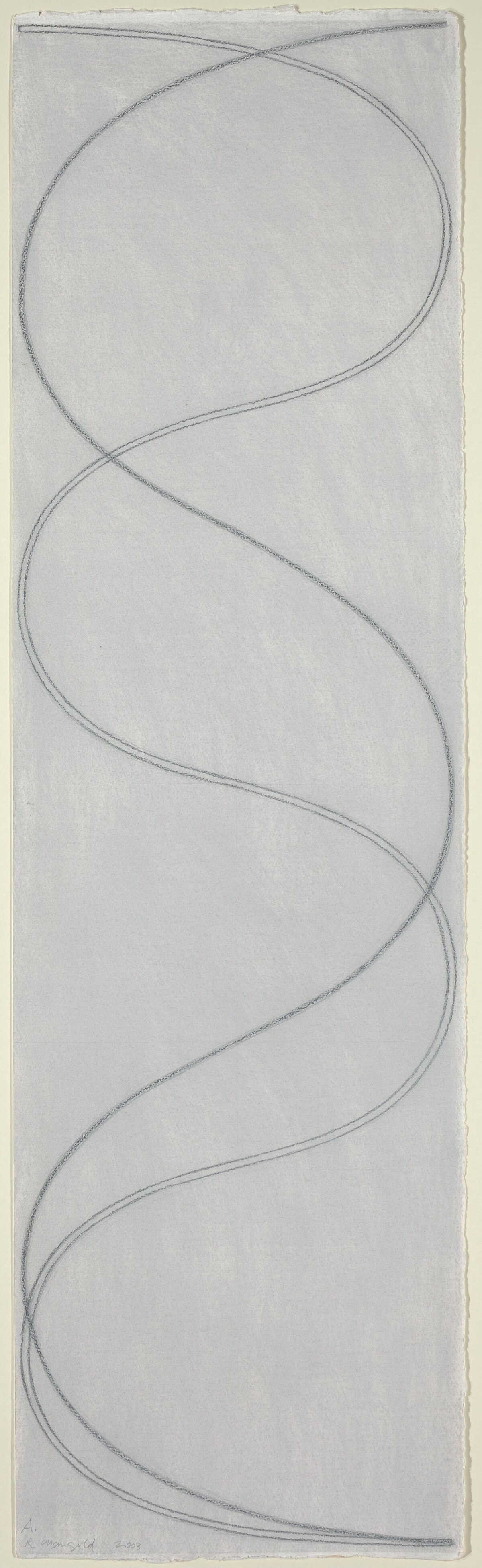 Three Column / Figure A (left panel) by Robert Mangold