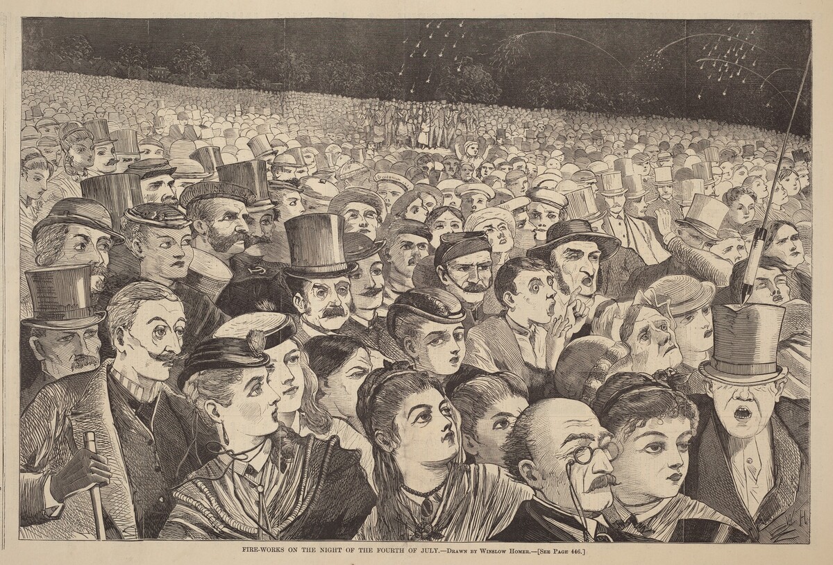 Fire-Works on the Night of the Fourth of July by after Winslow Homer