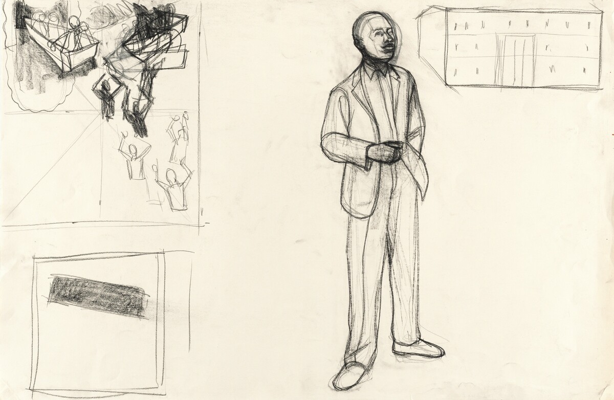 Study for "Great America" by Kerry James Marshall